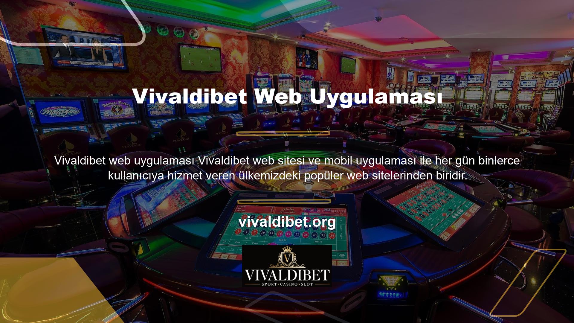 Vivaldibet Mobile Oturum Açma URL'sini kullanarak web sitesinin mobil uygulamasını alabilirsiniz